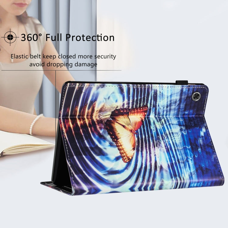 For Lenovo Tab M10 Plus 3rd Gen Sewing Litchi Texture Smart Leather Tablet Case(Butterfly) - Lenovo by PMC TechLife | Online Shopping South Africa | PMC TechLife | Buy Now Pay Later Mobicred