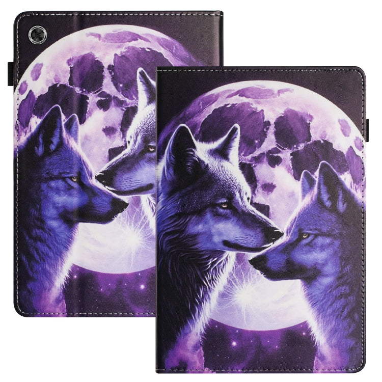 For Lenovo Tab M10 Plus 3rd Gen Sewing Litchi Texture Smart Leather Tablet Case(Wolf) - Lenovo by PMC TechLife | Online Shopping South Africa | PMC TechLife | Buy Now Pay Later Mobicred