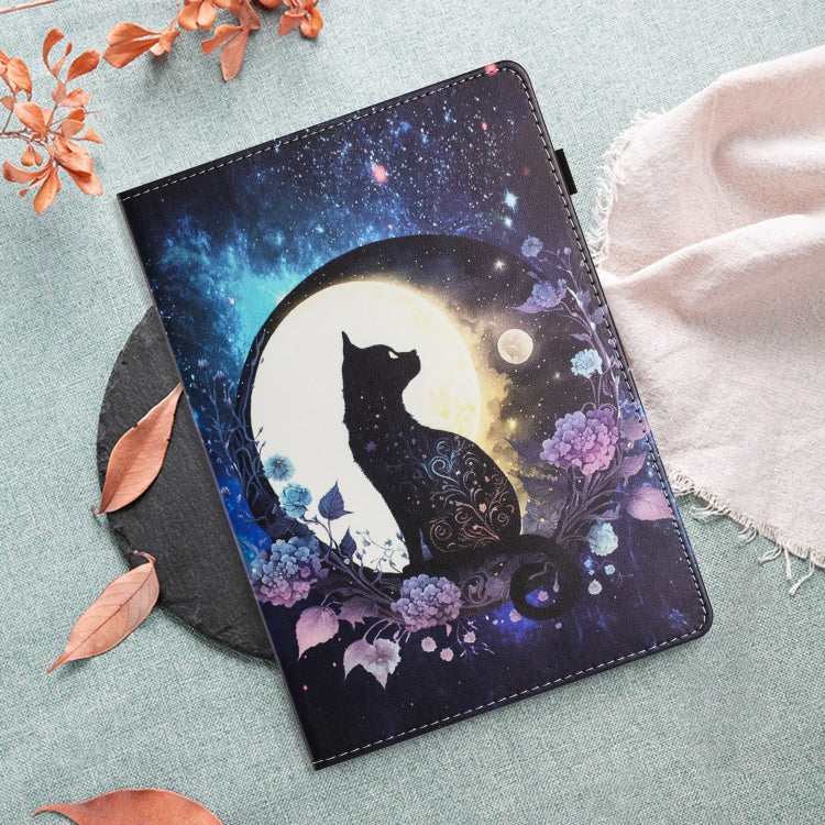 For Lenovo Tab M10 Plus 3rd Gen Sewing Litchi Texture Smart Leather Tablet Case(Cat) - Lenovo by PMC TechLife | Online Shopping South Africa | PMC TechLife | Buy Now Pay Later Mobicred