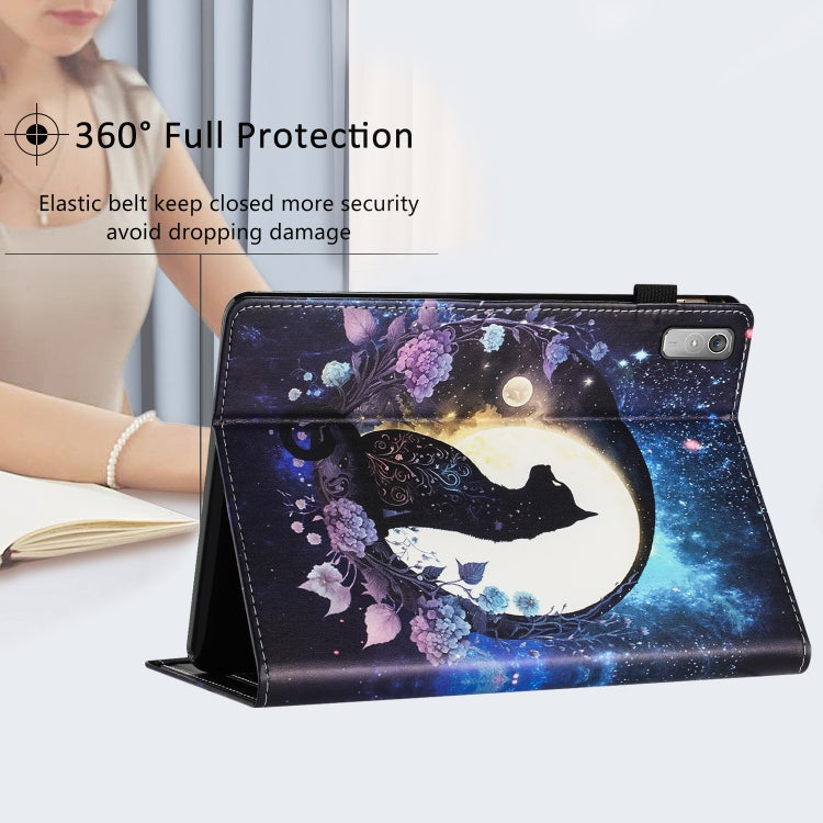 For Lenovo Tab P11 Gen 2 Sewing Litchi Texture Smart Leather Tablet Case(Cat) - Lenovo by PMC TechLife | Online Shopping South Africa | PMC TechLife | Buy Now Pay Later Mobicred