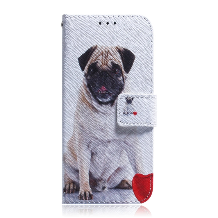 For Honor Magic6 Pro Coloured Drawing Flip Leather Phone Case(Pug) - Honor Cases by PMC Jewellery | Online Shopping South Africa | PMC Jewellery | Buy Now Pay Later Mobicred