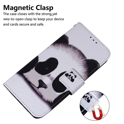 For Honor Magic6 Pro Coloured Drawing Flip Leather Phone Case(Panda) - Honor Cases by PMC Jewellery | Online Shopping South Africa | PMC Jewellery | Buy Now Pay Later Mobicred