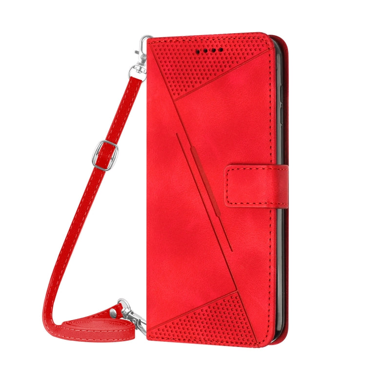 For Xiaomi Redmi K70 / K70 Pro Dream Triangle Leather Phone Case with Lanyard(Red) - K70 Pro Cases by PMC Jewellery | Online Shopping South Africa | PMC Jewellery | Buy Now Pay Later Mobicred