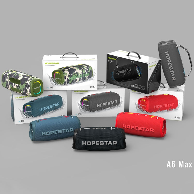 HOPESTAR A6 Max IPX6 Waterproof Outdoor Portable Bluetooth Speaker(Red) - Desktop Speaker by HOPESTAR | Online Shopping South Africa | PMC Jewellery | Buy Now Pay Later Mobicred