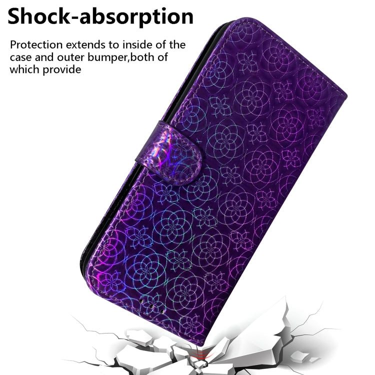 For Honor Magic6 Pro Colorful Magnetic Buckle Leather Phone Case(Purple) - Honor Cases by PMC Jewellery | Online Shopping South Africa | PMC Jewellery | Buy Now Pay Later Mobicred