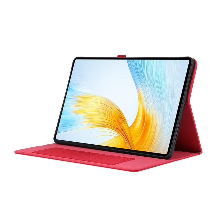 For Honor MagicPad 13 Cloth Texture Horizontal Flip PU + TPU Tablet Case(Red) - Honor by PMC TechLife | Online Shopping South Africa | PMC TechLife | Buy Now Pay Later Mobicred