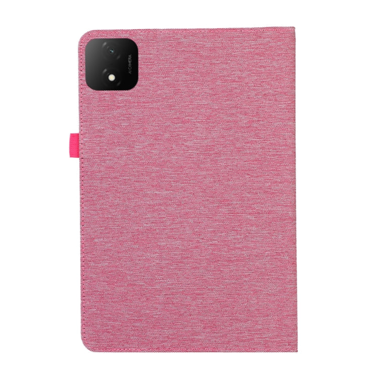 For Honor Pad GT Pro Cloth Texture Horizontal Flip PU + TPU Tablet Case(Rose Red) - Honor by PMC TechLife | Online Shopping South Africa | PMC TechLife | Buy Now Pay Later Mobicred
