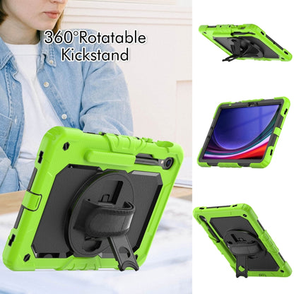 For Samsung Galaxy Tab S9 / S8 / S7 Silicone + PC Tablet Case(Yellow Green+Black) - Galaxy Tab S9 Cases by PMC Jewellery | Online Shopping South Africa | PMC Jewellery | Buy Now Pay Later Mobicred