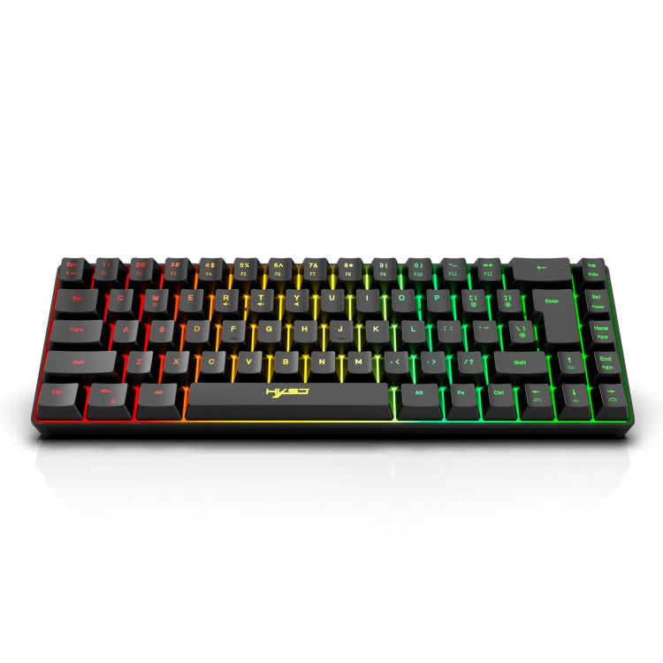 HXSJ V200 Wired RGB Backlit Mechanical Keyboard 68 Key Caps, Cable Length: 1.7m(Black) - Wired Keyboard by HXSJ | Online Shopping South Africa | PMC Jewellery | Buy Now Pay Later Mobicred