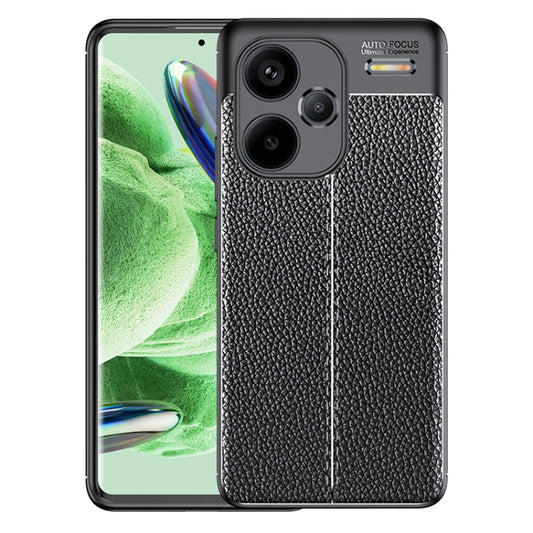 For Xiaomi Redmi Note 13 Pro+ Litchi Texture Shockproof TPU Phone Case(Black) - Note 13 Pro+ Cases by PMC Jewellery | Online Shopping South Africa | PMC Jewellery | Buy Now Pay Later Mobicred