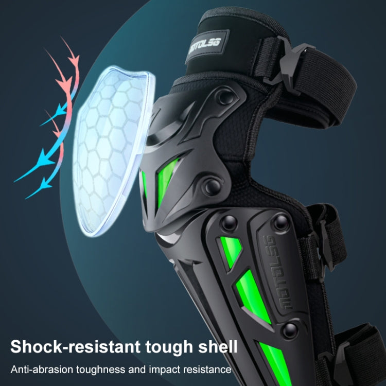 Motolsg MT-05 Motorcycle Bicycle Riding Protective Gear 4 in 1 Elbow Pads(Green) - Protective Gear by MOTOLSG | Online Shopping South Africa | PMC Jewellery | Buy Now Pay Later Mobicred