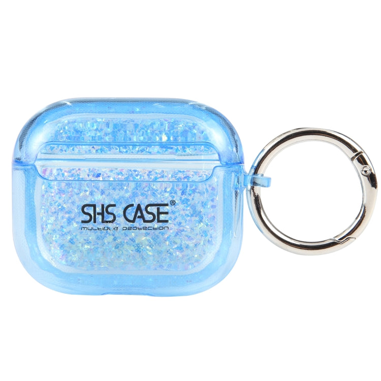 For AirPods Pro 2 Flash Diamond Epoxy Bluetooth Earphone Protective Case(Blue) - For AirPods Pro 2 by PMC Jewellery | Online Shopping South Africa | PMC Jewellery | Buy Now Pay Later Mobicred