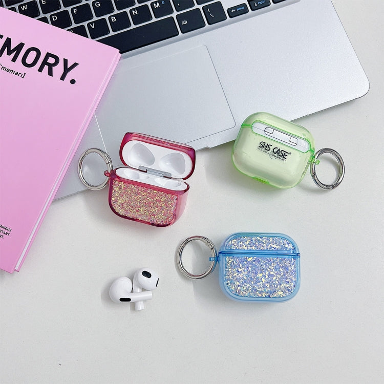 For AirPods Pro 2 Flash Diamond Epoxy Bluetooth Earphone Protective Case(White) - For AirPods Pro 2 by PMC Jewellery | Online Shopping South Africa | PMC Jewellery | Buy Now Pay Later Mobicred