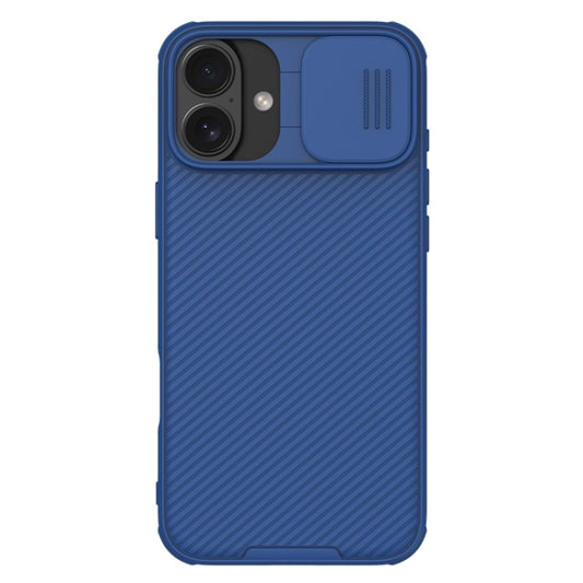 For iPhone 16 Plus NILLKIN CamShield Pro PC Phone Case(Blue) - iPhone 16 Plus Cases by NILLKIN | Online Shopping South Africa | PMC Jewellery | Buy Now Pay Later Mobicred