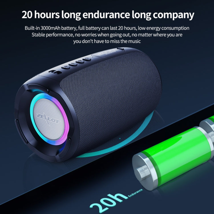Zealot S61 IPX6 Waterproof Portable Wireless Bluetooth Speaker(Blue) - free shipping - PMC Jewellery - Order now!
