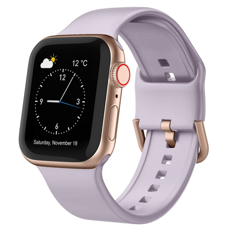 For Apple Watch Ultra 2 49mm Pin Buckle Silicone Watch Band(Baby Purple) - Watch Bands by PMC Jewellery | Online Shopping South Africa | PMC Jewellery