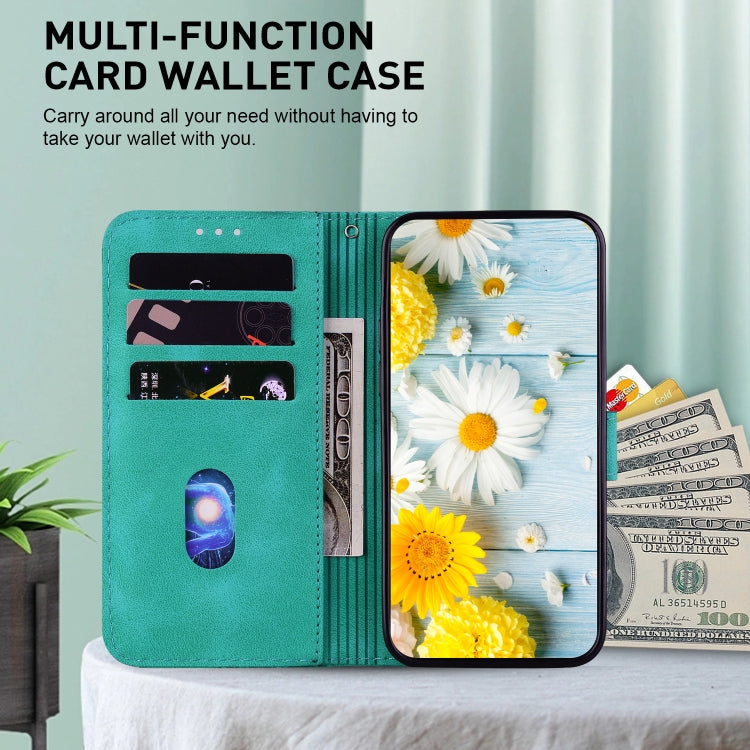 For Tecno Spark 20 Pro+ 4G Lily Embossed Leather Phone Case(Green) - Tecno Cases by PMC TechLife | Online Shopping South Africa | PMC TechLife | Buy Now Pay Later Mobicred
