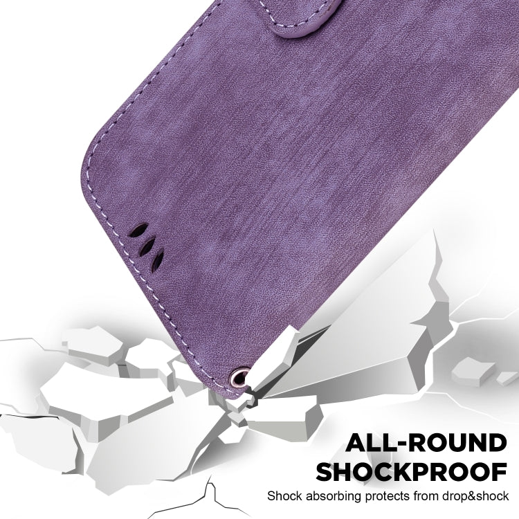For iPhone 16 Pro Little Tiger Embossed Leather Phone Case(Purple) - iPhone 16 Pro Cases by PMC TechLife | Online Shopping South Africa | PMC TechLife | Buy Now Pay Later Mobicred