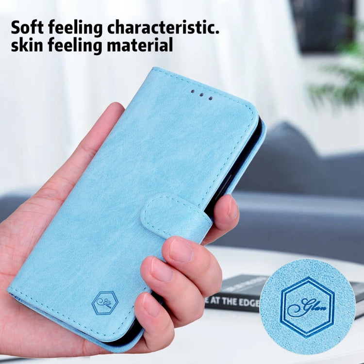 For Google Pixel 9 Skin Feeling Oil Leather Texture PU + TPU Phone Case(Light Blue) - Google Cases by PMC Jewellery | Online Shopping South Africa | PMC Jewellery | Buy Now Pay Later Mobicred