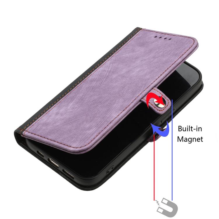 For iPhone 17 Air Side Buckle Double Fold Hand Strap Leather Phone Case(Purple) - free shipping - PMc TechLife - Order now!