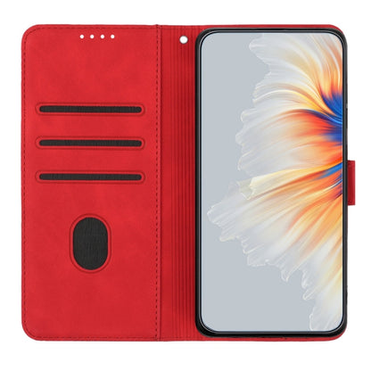 For iPhone 16 Pro Heart Pattern Skin Feel Leather Phone Case(Red) - iPhone 16 Pro Cases by PMC Jewellery | Online Shopping South Africa | PMC Jewellery | Buy Now Pay Later Mobicred