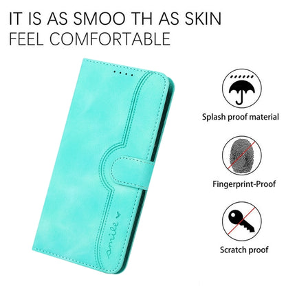 For iPhone 16 Heart Pattern Skin Feel Leather Phone Case(Light Blue) - iPhone 16 Cases by PMC Jewellery | Online Shopping South Africa | PMC Jewellery | Buy Now Pay Later Mobicred