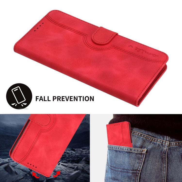 For iPhone 17 Air Heart Pattern Skin Feel Leather Phone Case(Red) - free shipping - PMc TechLife - Order now!