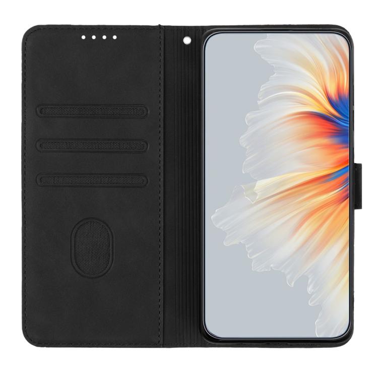 For iPhone 17 Heart Pattern Skin Feel Leather Phone Case(Black) - free shipping - PMc TechLife - Order now!