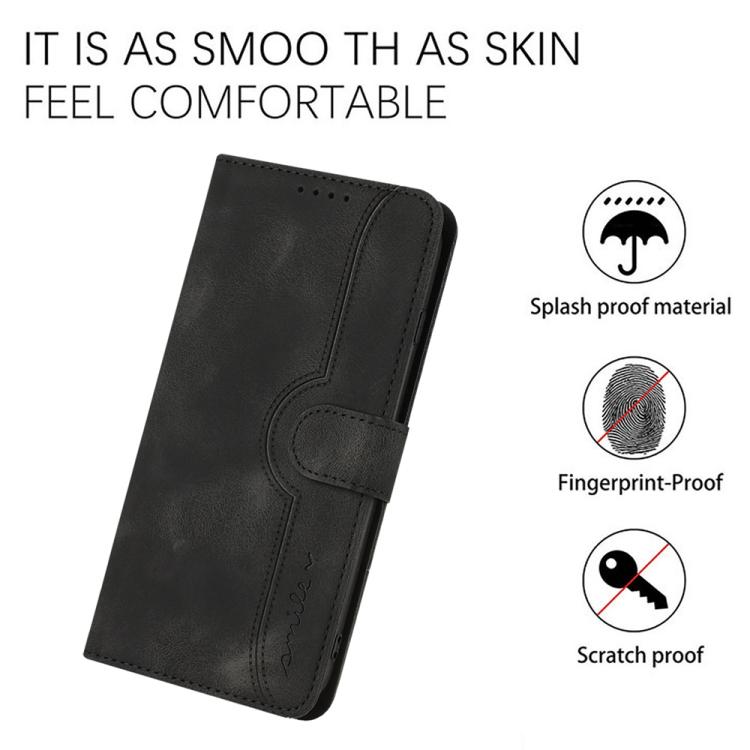 For iPhone 17 Heart Pattern Skin Feel Leather Phone Case(Black) - free shipping - PMc TechLife - Order now!