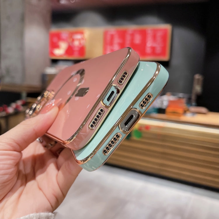 For iPhone 15 Pro Magsafe Plating TPU Phone Case with Lens Film(Rose Red) - iPhone 15 Pro Cases by PMC TechLife | Online Shopping South Africa | PMC TechLife
