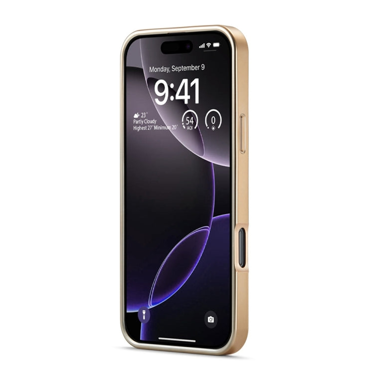 For iPhone 16 Pro Max Fierre Shann Python Texture Electroplating PU Phone Case(Brown) - free shipping - PMC Jewellery - Order now!