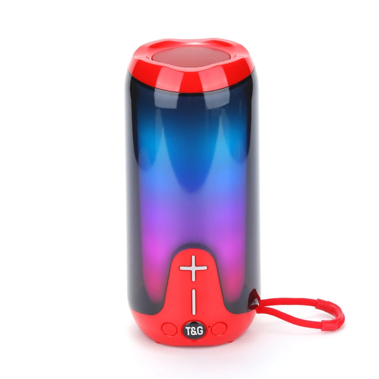 T&G TG651 Portable LED Wireless Bluetooth Speaker Outdoor TWS Subwoofer(Red) - Desktop Speaker by T&G | Online Shopping South Africa | PMC Jewellery | Buy Now Pay Later Mobicred