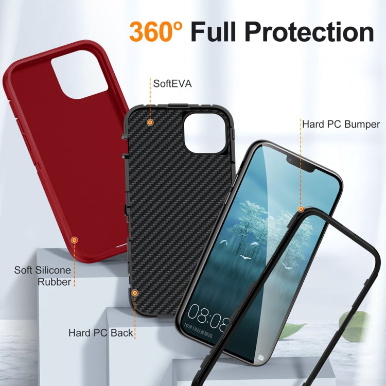 For iPhone 15 Life Waterproof Rugged Phone Case(Red + Black) - iPhone 15 Cases by PMC TechLife | Online Shopping South Africa | PMC TechLife