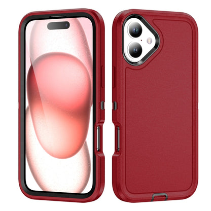 For iPhone 16 Life Waterproof Rugged Phone Case(Red + Black) - iPhone 16 Cases by PMC Jewellery | Online Shopping South Africa | PMC Jewellery | Buy Now Pay Later Mobicred