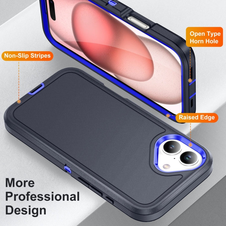 For iPhone 16 Life Waterproof Rugged Phone Case(Dark Blue + Royal Blue) - iPhone 16 Cases by PMC Jewellery | Online Shopping South Africa | PMC Jewellery | Buy Now Pay Later Mobicred