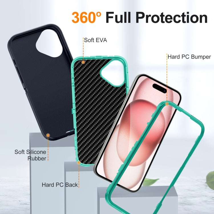 For iPhone 16 Life Waterproof Rugged Phone Case(Dark Blue + Light Blue) - iPhone 16 Cases by PMC Jewellery | Online Shopping South Africa | PMC Jewellery | Buy Now Pay Later Mobicred