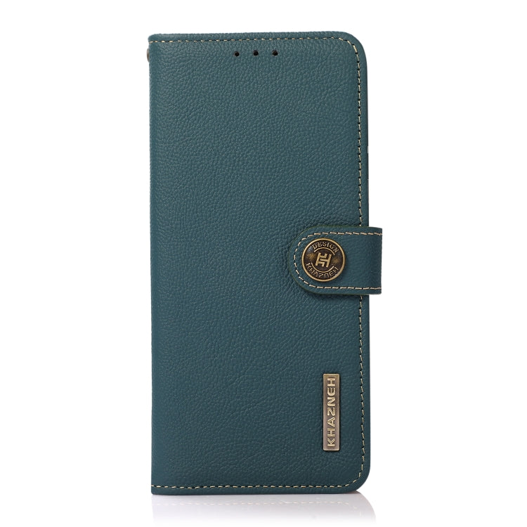 For Nothing Phone 2 KHAZNEH Custer Genuine Leather RFID Phone Case(Green) - More Brand by PMC TechLife | Online Shopping South Africa | PMC TechLife | Buy Now Pay Later Mobicred