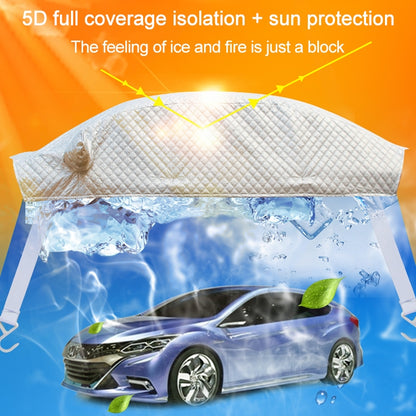 Car Half-cover Car Clothing Sunscreen Heat Insulation Sun Nisor, Aluminum Foil Size: 4.8x1.7x1.5m - Window Foils & Solar Protection by PMC Jewellery | Online Shopping South Africa | PMC Jewellery | Buy Now Pay Later Mobicred