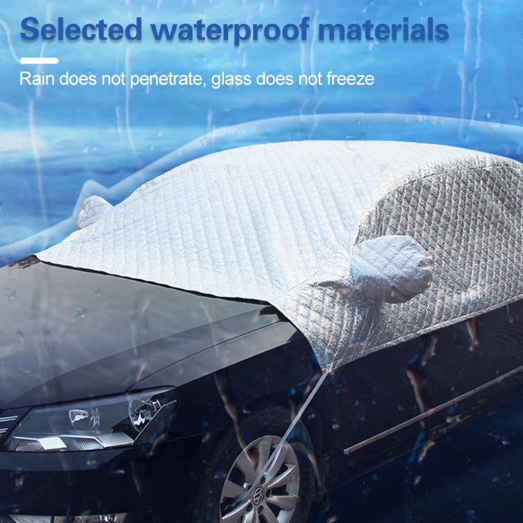 Car Half-cover Car Clothing Sunscreen Heat Insulation Sun Nisor, Aluminum Foil Size: 4.8x1.7x1.5m - Window Foils & Solar Protection by PMC Jewellery | Online Shopping South Africa | PMC Jewellery | Buy Now Pay Later Mobicred