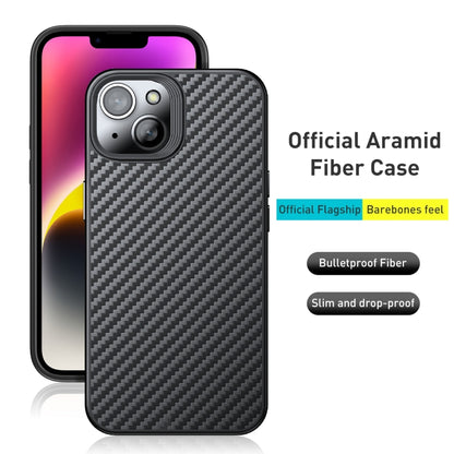 For iPhone 15 Plus wlons Magsafe Carbon Fiber Kevlar TPU Phone Case(Black) - iPhone 15 Plus Cases by wlons | Online Shopping South Africa | PMC Jewellery | Buy Now Pay Later Mobicred