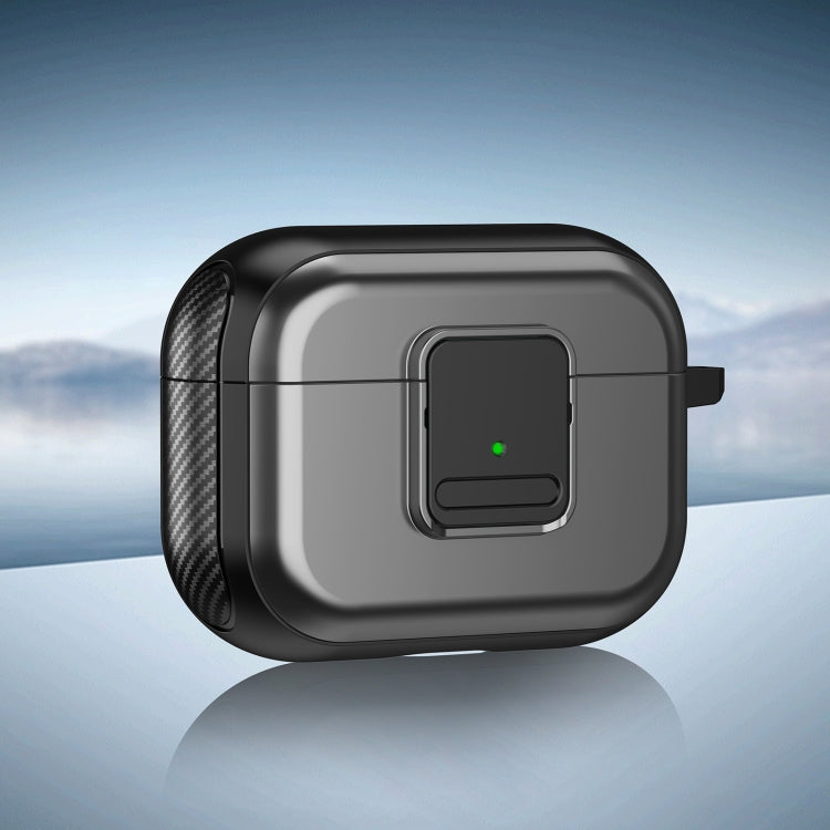 For AirPods Pro 2 TPU + PC Wireless Earphones Case with Magnetic Switch(Grey) - For AirPods Pro 2 by PMC Jewellery | Online Shopping South Africa | PMC Jewellery | Buy Now Pay Later Mobicred