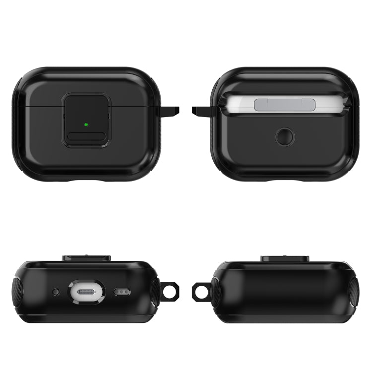 For AirPods 2 / 1 TPU + PC Wireless Earphones Case with Magnetic Switch(Black) - free shipping - PMC Jewellery - Order now!