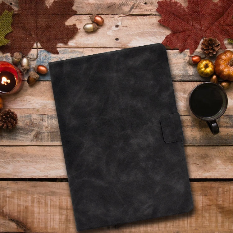 For iPad Air 2022 10.9 Cowhide Texture Leather Smart Tablet Case(Grey) - iPad Air (2022) / (2020) 10.9 Cases by PMC TechLife | Online Shopping South Africa | PMC TechLife