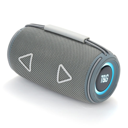 T&G TG-657 Portable Wireless 3D Stereo Subwoofer Bluetooth Speaker Support FM / LED Atmosphere Light(Grey) - Desktop Speaker by T&G | Online Shopping South Africa | PMC Jewellery | Buy Now Pay Later Mobicred