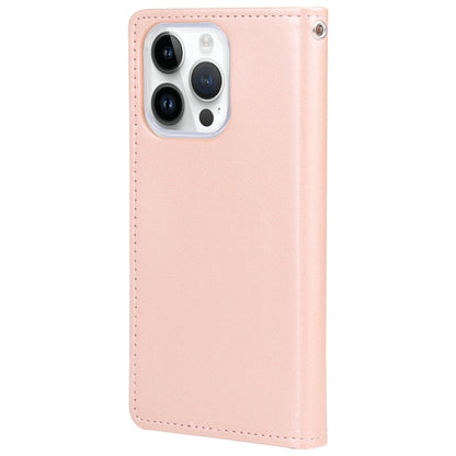 For iPhone 15 Pro Max GOOSPERY RICH DIARY Crazy Horse Texture Leather Phone Case(Rose Gold) - iPhone 15 Pro Max Cases by GOOSPERY | Online Shopping South Africa | PMC Jewellery | Buy Now Pay Later Mobicred