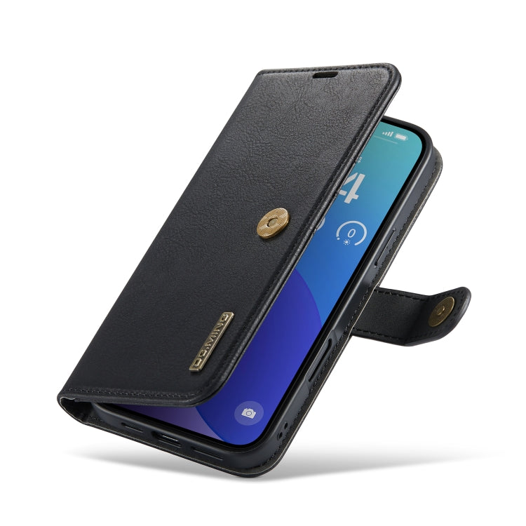 For iPhone 16 Pro Max DG.MING Crazy Horse Texture Detachable Magnetic Leather Phone Case(Black) - iPhone 16 Pro Max Cases by DG.MING | Online Shopping South Africa | PMC Jewellery | Buy Now Pay Later Mobicred