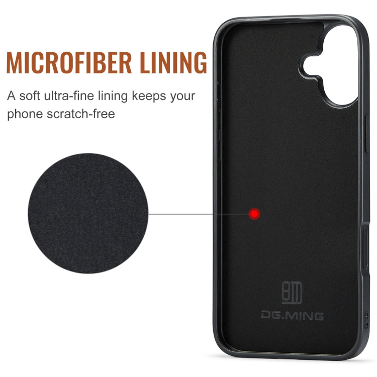 For iPhone 16 Plus DG.MING M1 Series 3-Fold Multi Card Wallet Leather Phone Case(Red) - free shipping - PMC Jewellery - Order now!