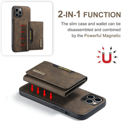 For iPhone 15 Pro Max DG.MING M2 Series 3-Fold Card Bag Wallet Leather Phone Case(Coffee) - iPhone 15 Pro Max Cases by DG.MING | Online Shopping South Africa | PMC Jewellery | Buy Now Pay Later Mobicred