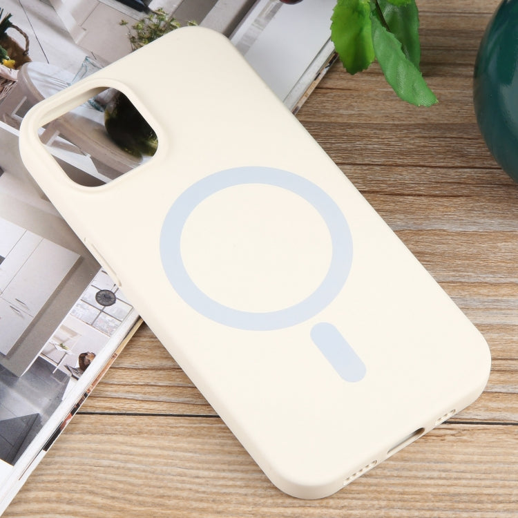 For iPhone 15 MagSafe Liquid Silicone Phone Case(White) - iPhone 15 Cases by PMC Jewellery | Online Shopping South Africa | PMC Jewellery