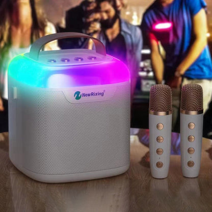 New RiXing NR8805 TWS Portable Smart Bluetooth Speaker with RGB Lighting(Blue) - Desktop Speaker by NewRixing | Online Shopping South Africa | PMC Jewellery | Buy Now Pay Later Mobicred